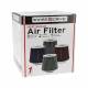 Filtru aer sport argintiu-crom, cu 4 adaptori, AFSTGRY SwissDrive