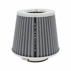 Filtru aer sport argintiu-crom, cu 4 adaptori, AFSTGRY SwissDrive