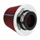 Filtru aer sport rosu-crom, cu 4 adaptori, AFSTRED SwissDrive Filtru aer sport rosu-crom, cu 4 adaptori, AFSTRED SwissDrive