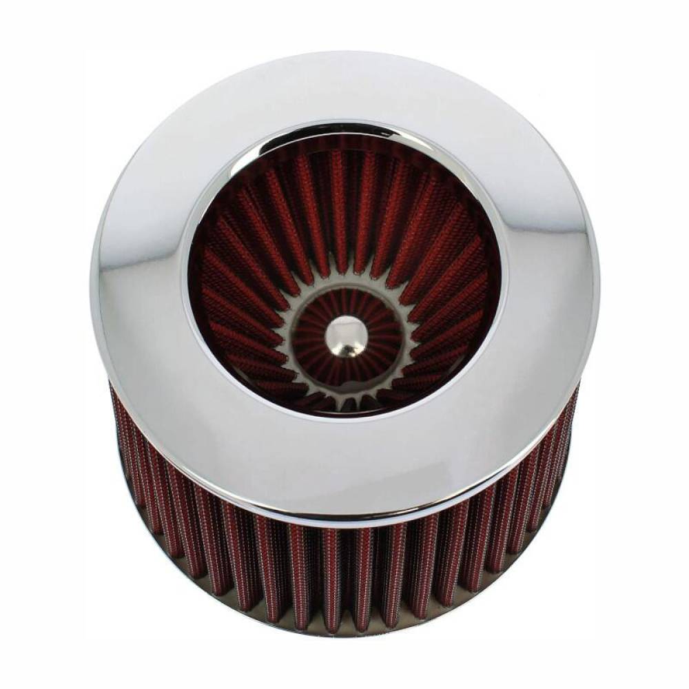 Filtru aer sport rosu-crom, cu 4 adaptori, AFSTRED SwissDrive Filtru aer sport rosu-crom, cu 4 adaptori, AFSTRED SwissDrive