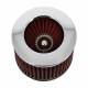 Filtru aer sport rosu-crom, cu 4 adaptori, AFSTRED SwissDrive Filtru aer sport rosu-crom, cu 4 adaptori, AFSTRED SwissDrive