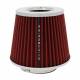Filtru aer sport rosu-crom, cu 4 adaptori, AFSTRED SwissDrive Filtru aer sport rosu-crom, cu 4 adaptori, AFSTRED SwissDrive