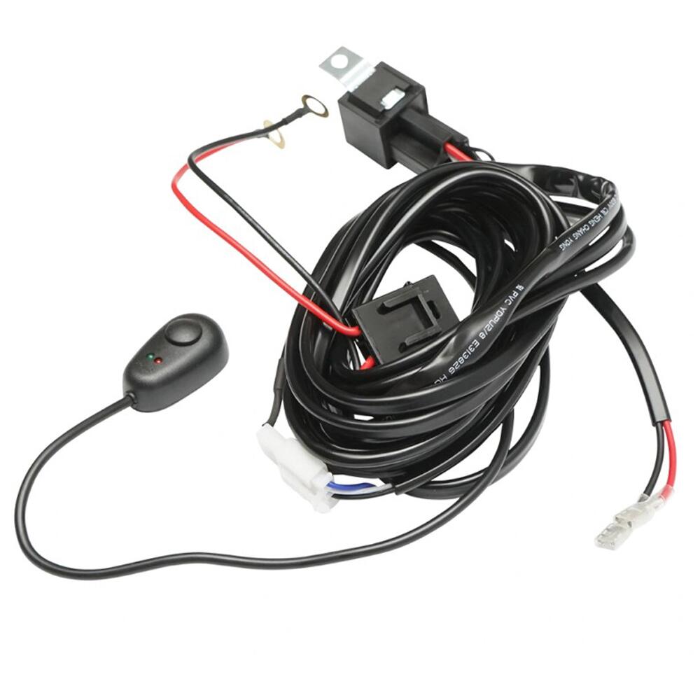 Cablaj electric pentru 1 proiector, cablu 3m, cu intrerupator Led si releu 12V 40A, Carguard CLL012