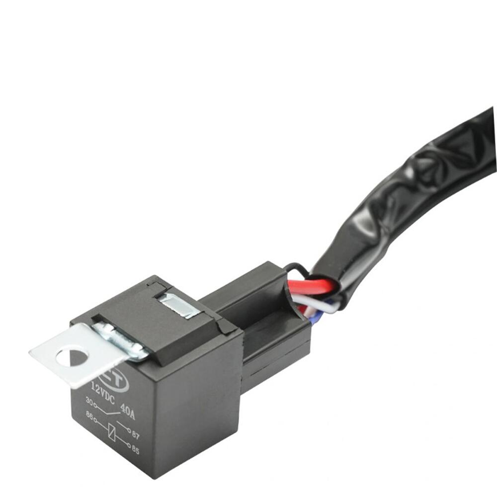 Cablaj electric pentru 1 proiector, cablu 3m, cu intrerupator Led si releu 12V 40A, Carguard CLL012