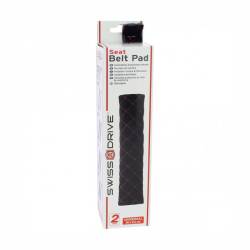 Set 2 huse centura siguranta, culoare neagra cu cusaturi rosii, CSP2300 SwissDrive 