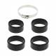 Filtru aer sport rosu-crom, cu capac si 4 adaptori, AFCRRED SwissDrive Filtru aer sport rosu-crom, cu capac si 4 adaptori, AFCRRED SwissDrive