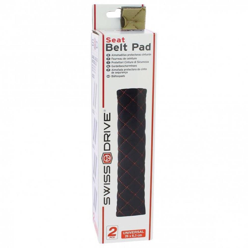 Set 2 huse centura siguranta, culoare bej cu cusaturi bej, CSP2100 SwissDrive