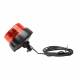 Girofar 12-24V, h173, LED, prindere cu tija fixa, cablu 3m, galben, W126 868.6D Was