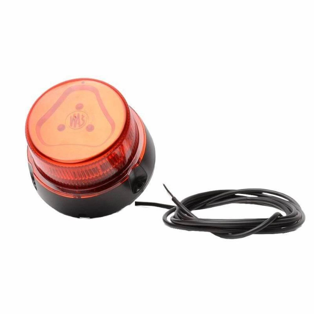 Girofar 12-24V, h173, LED, prindere cu tija fixa, cablu 3m, galben, W126 868.6D Was