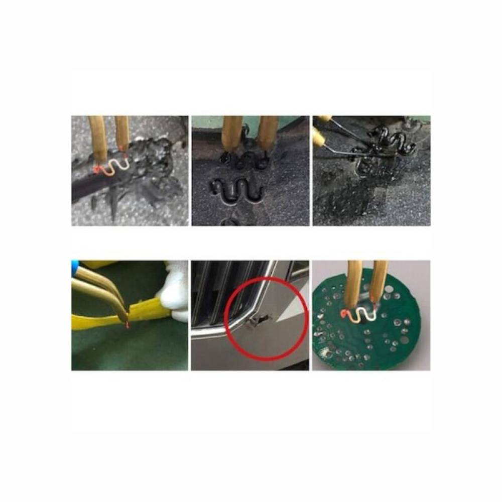 Set 100 cleme tip S, pentru pistol sudat-lipit plastic, crapaturi mari sau curbate, 0.6mm, K18028-6 Art