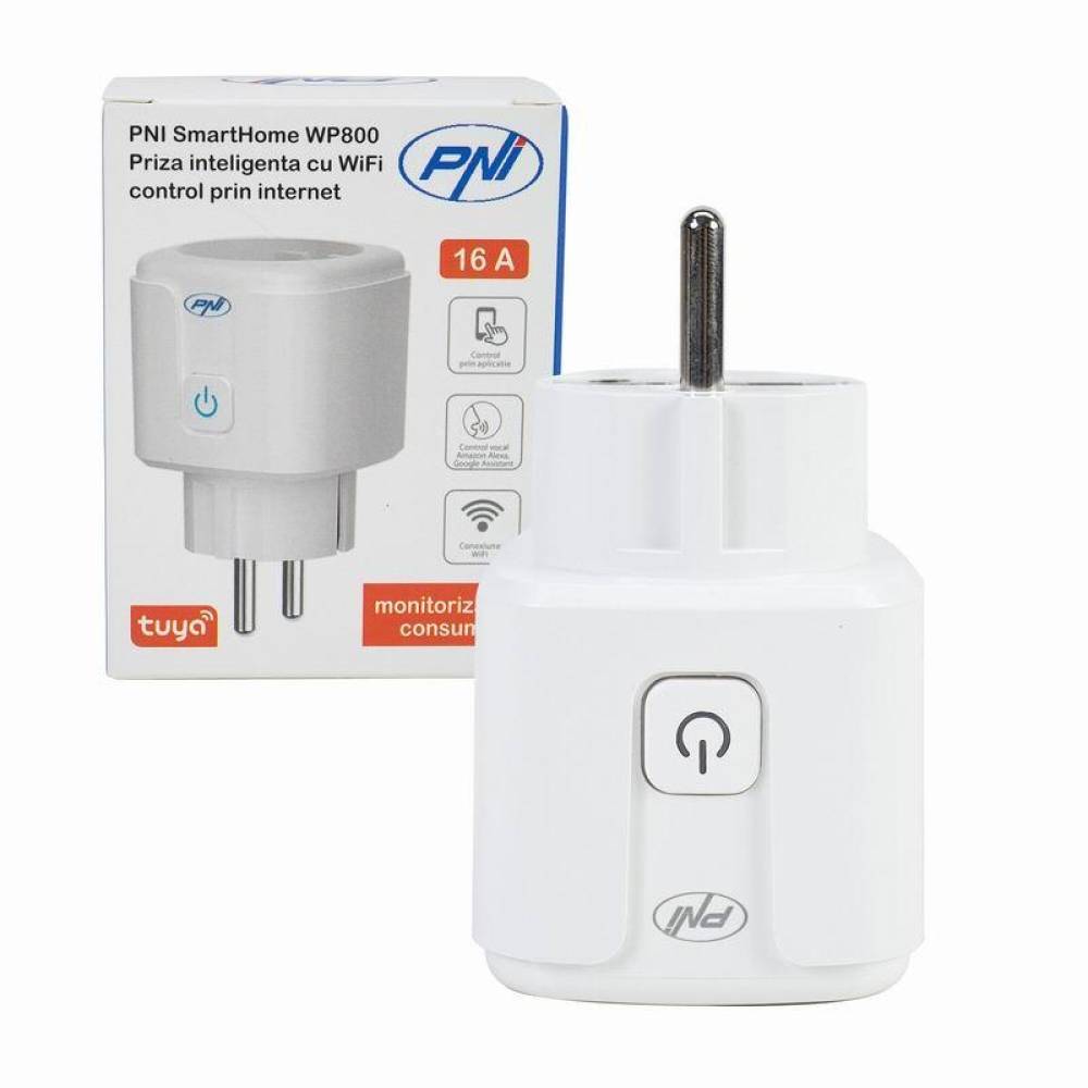 Priza inteligenta, Wi-Fi, cu contor, PNI Smarthome PNI-WP800
