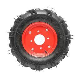 Roata roaba completa, 4.00-8 R1 4PR, cramponata Konig