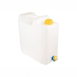 Canistra alba cu robinet 15L, atestata pentru apa, Carmotion 86941