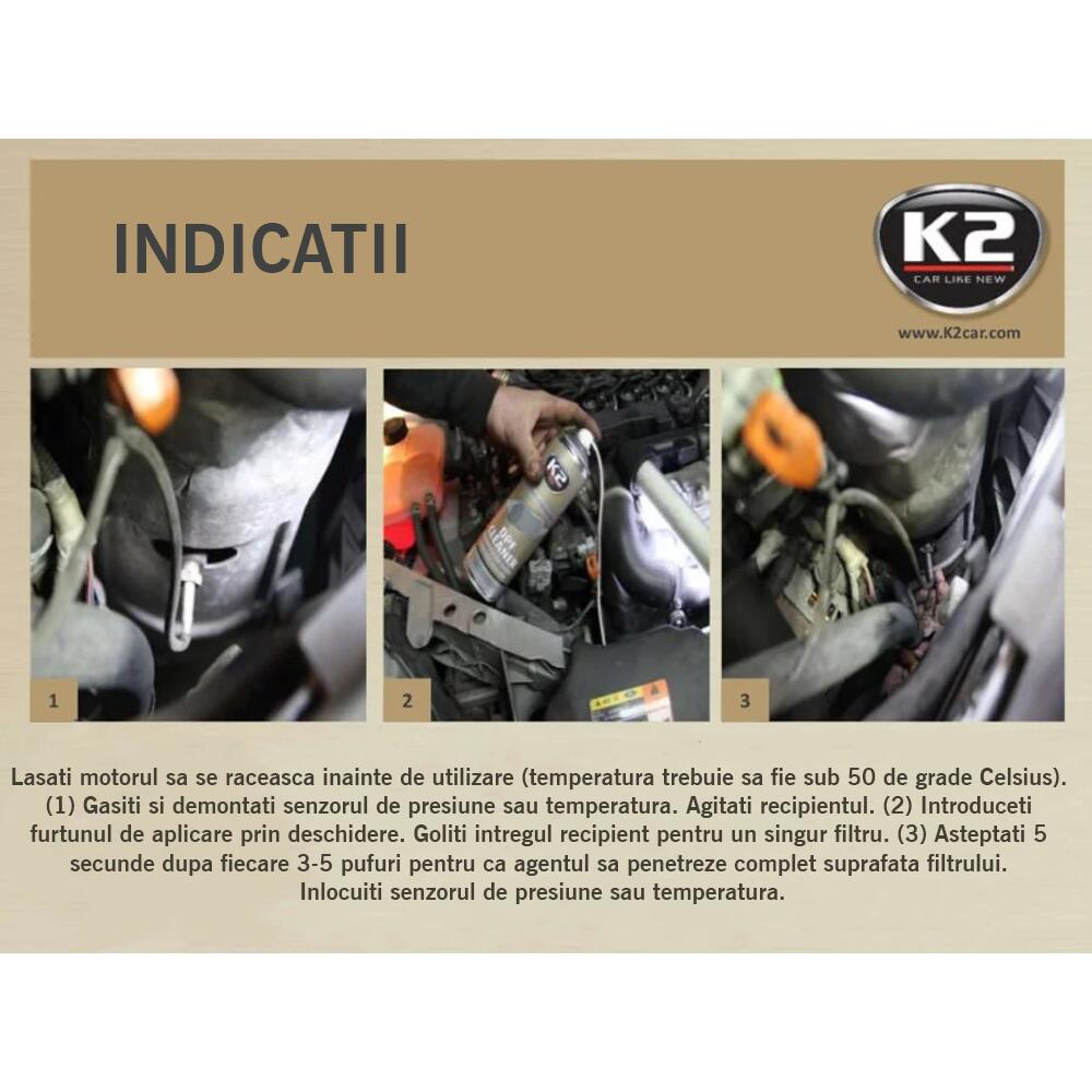 Spray pentru curatat fitru de particule, DPF Cleaner, 500ml, W150 K2