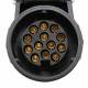 Priza 13 pini 12V plastic, pentru cablu remorca, cu carlig, BK81111