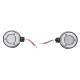 Lampa gabarit brat 120mm, LED, 12-24V, cercel oglinda, alb-rosu, BK69543