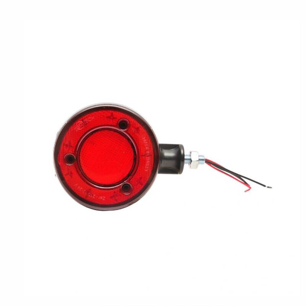 Lampa gabarit brat 120mm, LED, 12-24V, cercel oglinda, galben-rosu, BK69544