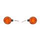 Lampa gabarit brat 120mm, LED, 12-24V, cercel oglinda, galben-rosu, BK69544