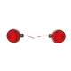 Lampa gabarit brat 120mm, LED, 12-24V, cercel oglinda, galben-rosu, BK69544