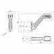 Lampa gabarit cu brat oblic 45°, 200mm, LED, 3 functii, dreapta, Dragon Light, HOR134 LD2995 Horpol
