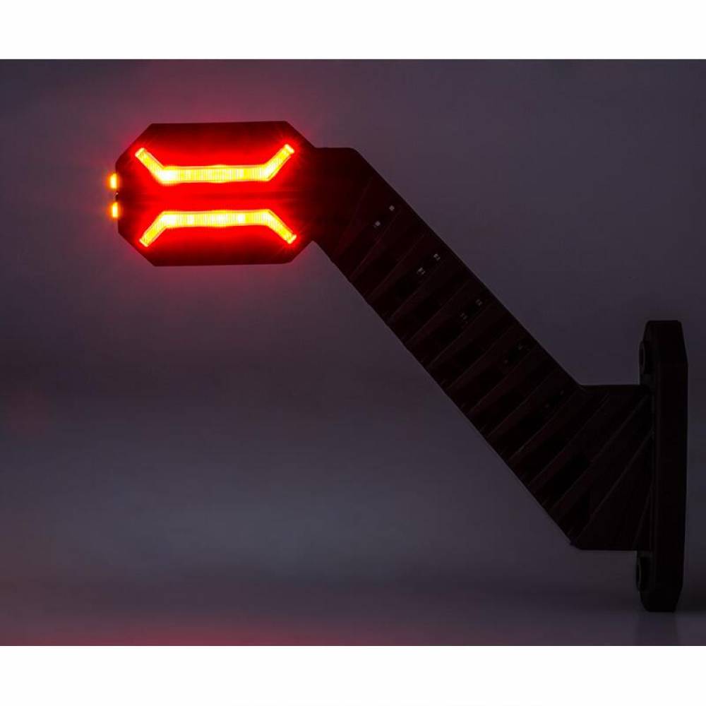 Lampa gabarit cu brat oblic 45°, 200mm, LED, 3 functii, stanga, Dragon Light, HOR134 LD2994 Horpol Lampa gabarit cu brat oblic 45°, 200mm, LED, 3 functii, stanga, Dragon Light, HOR134 LD2994 Horpol