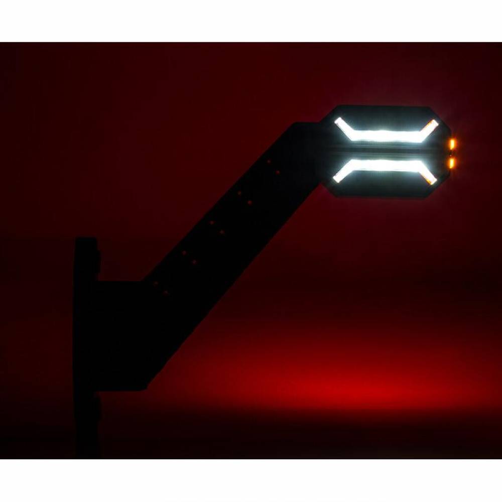 Lampa gabarit cu brat oblic 45°, 200mm, LED, 3 functii, stanga, Dragon Light, HOR134 LD2994 Horpol Lampa gabarit cu brat oblic 45°, 200mm, LED, 3 functii, stanga, Dragon Light, HOR134 LD2994 Horpol