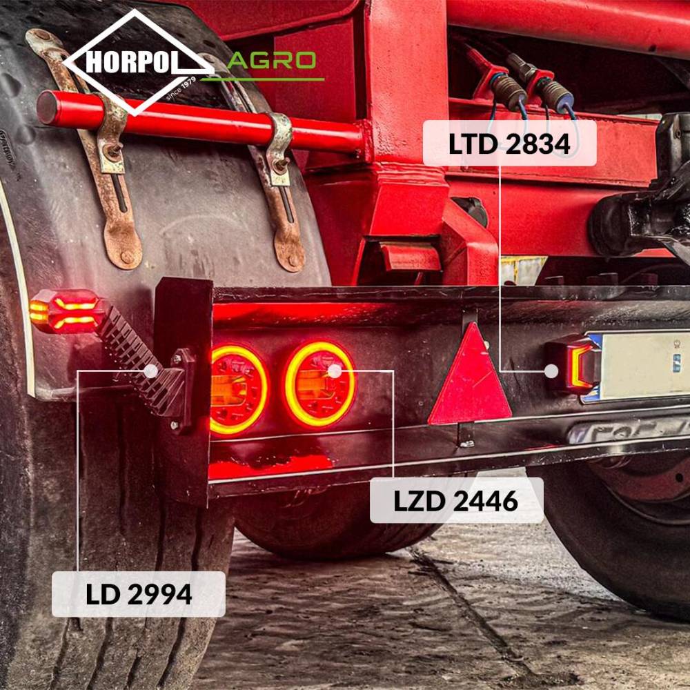 Lampa gabarit cu brat oblic 45°, 200mm, LED, 3 functii, stanga, Dragon Light, HOR134 LD2994 Horpol Lampa gabarit cu brat oblic 45°, 200mm, LED, 3 functii, stanga, Dragon Light, HOR134 LD2994 Horpol