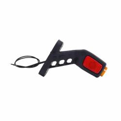 Lampa gabarit cu brat 134mm, cotit la 45°, Led NEON, 3 functii, dreapta, W48N LOGO 2051NP Was