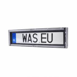 Suport numar cu catadioptru reflectorizant alb, 58x16cm, W253 2120 Was