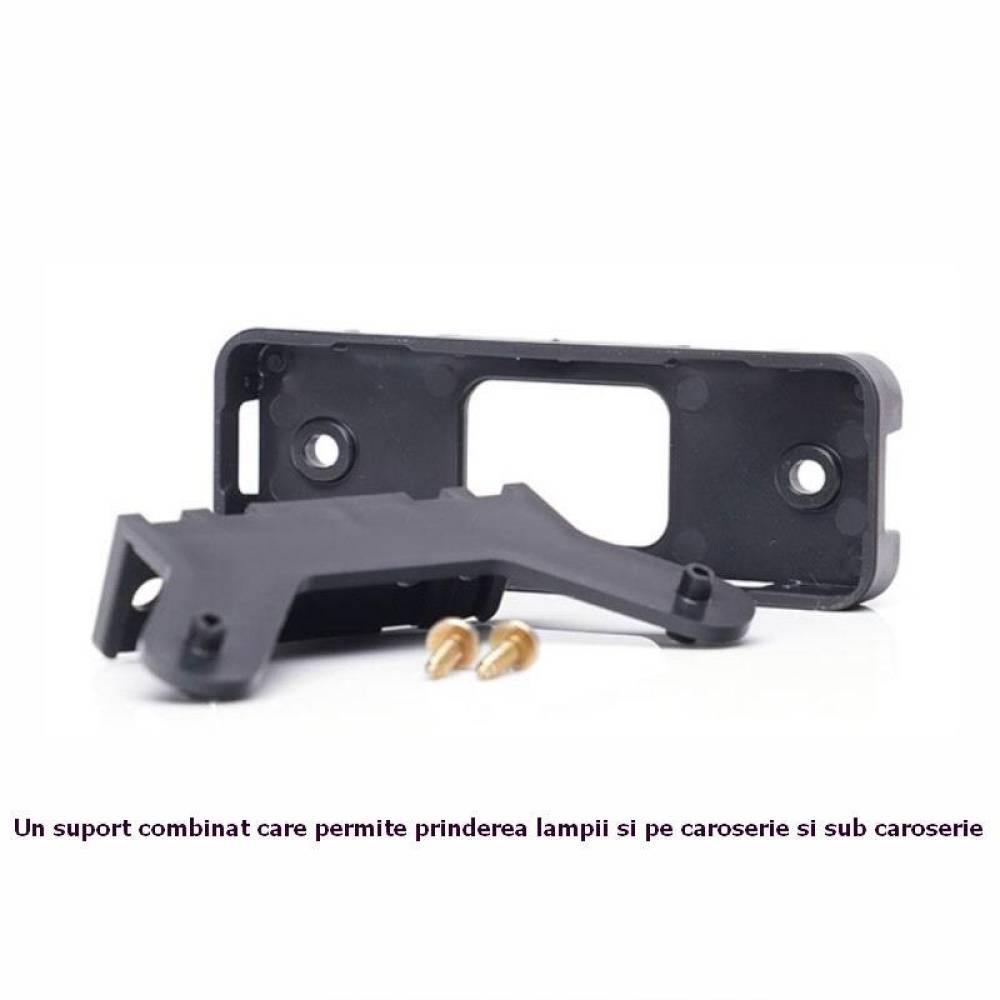 Lampa gabarit 103x49, cu suport, Led NEON, 12-24V, galbena, W254 2033 NN Was