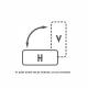 Lampa gabarit 103x49, cu suport, Led NEON, 12-24V, galbena, W254 2033 NN Was