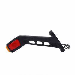 Lampa gabarit cu brat 186mm, cotit la 45°, Led NEON, 3 functii, stanga, W48N LOGO 2049NL Was