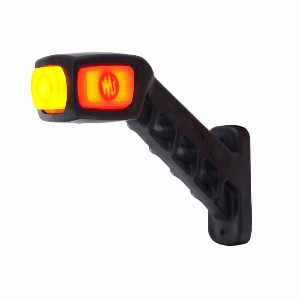Lampa gabarit cu brat 186mm, cotit la 45°, Led NEON, 3 functii, stanga, W48N LOGO 2049NL Was