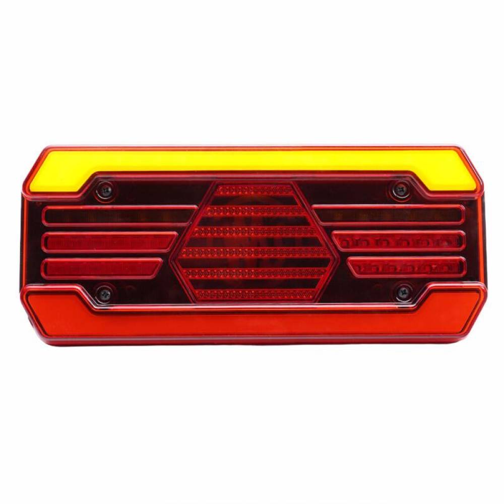 Lampa spate 302x131, LED, 4 functii, semnalizare dinamica, pozitie NEON, cu cablu, 12-24V, stanga, W250DD 1884 DD L Was