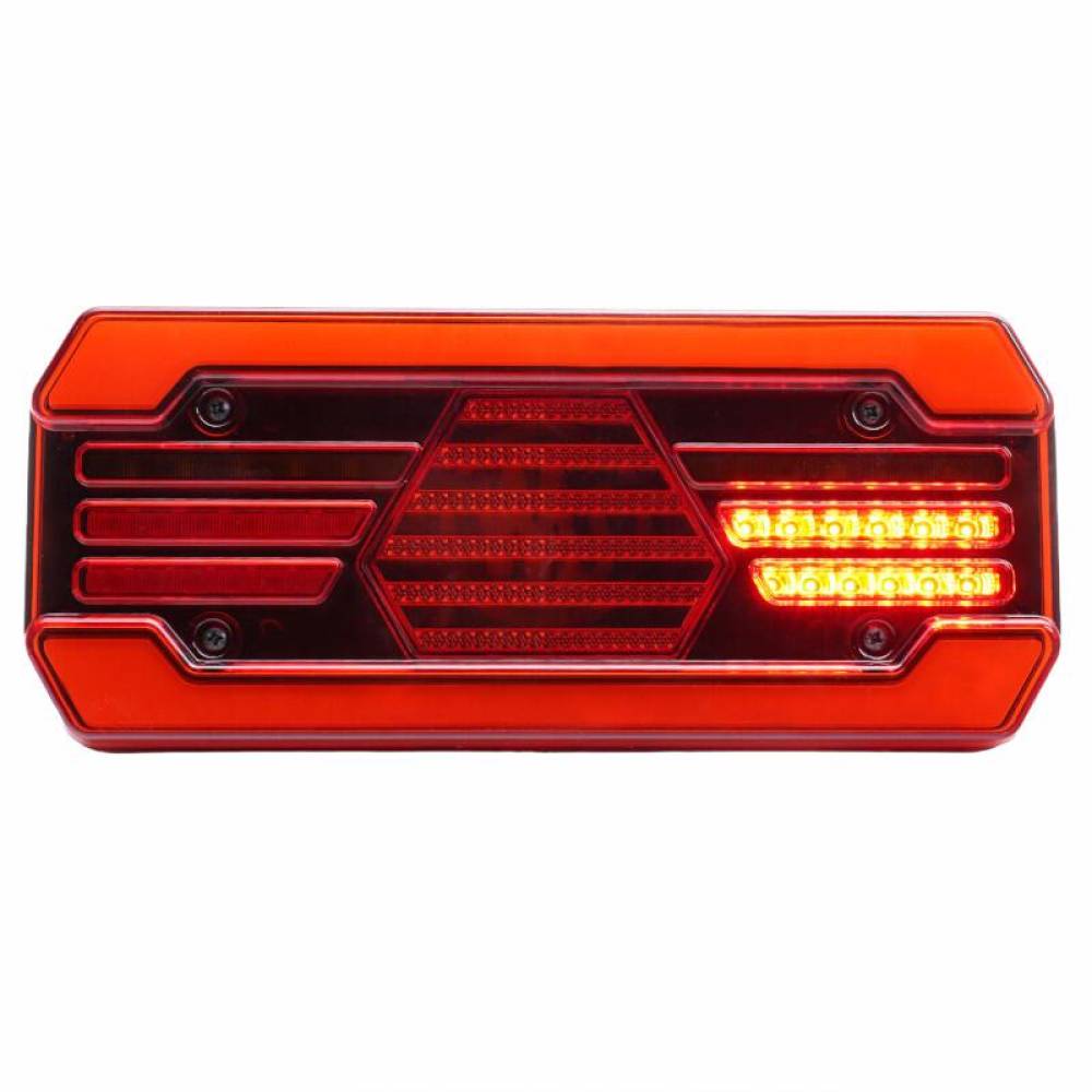Lampa spate 302x131, LED, 4 functii, semnalizare dinamica, pozitie NEON, cu cablu, 12-24V, stanga, W250DD 1884 DD L Was