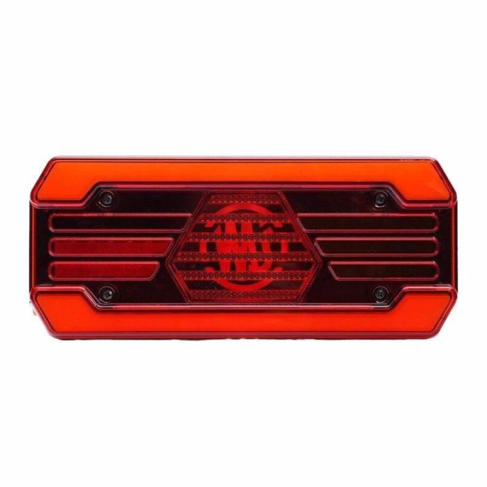 Lampa spate 302x131, LED, 4 functii, semnalizare dinamica, pozitie NEON, cu cablu, 12-24V, stanga, W250DD 1884 DD L Was