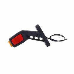 Lampa gabarit cu brat 134mm, cotit la 45°, Led NEON, 3 functii, stanga, W48N LOGO 2051NL Was