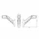 Lampa gabarit cu brat 186mm, cotit la 45°, Led NEON, 3 functii, dreapta, W48N LOGO 2049NP Was