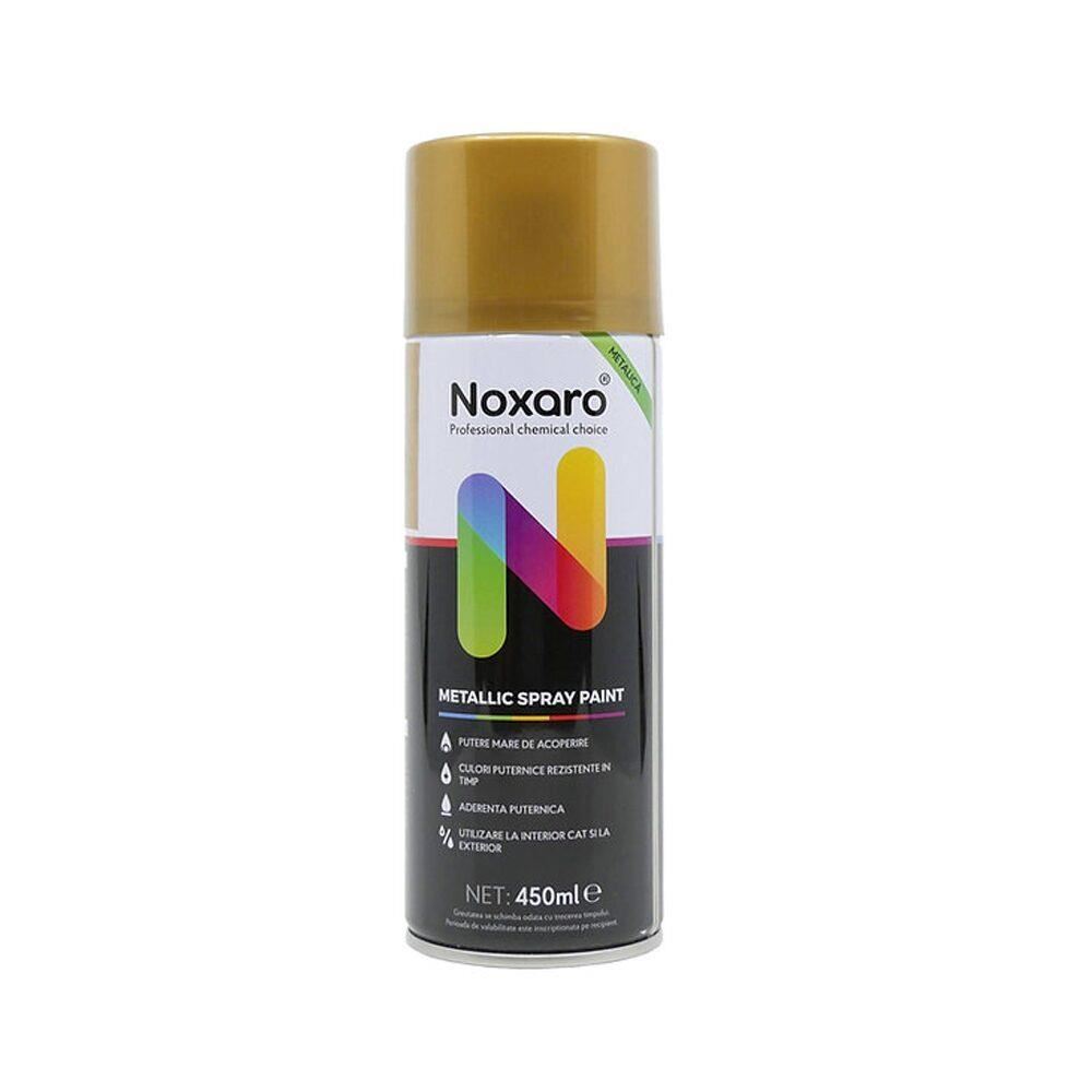 Spray vopsea metalizata 450ml Gold Auriu 2595 Noxaro VPS201