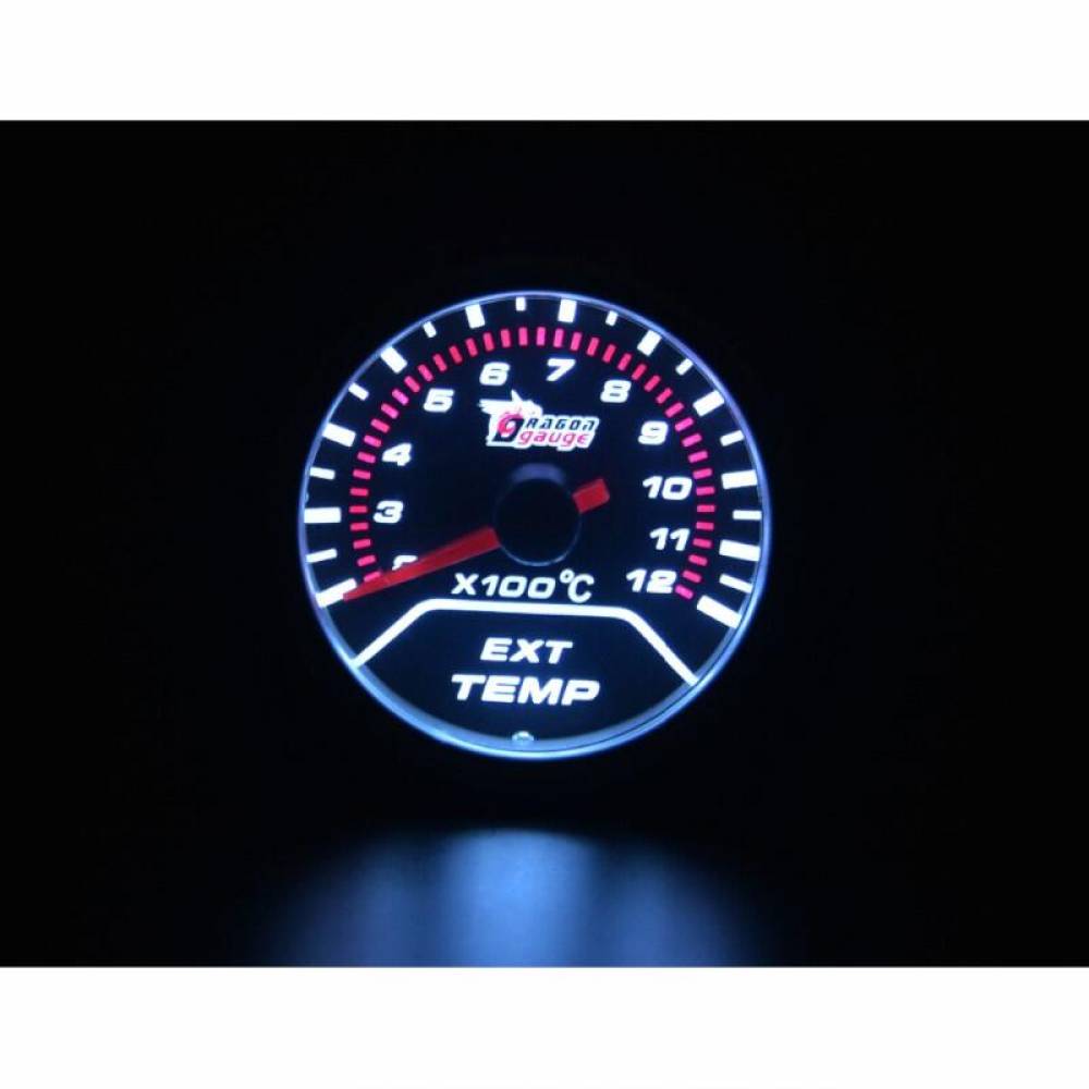 Ceas indicator temperatura gaze arse, EGT, fi52mm, efect oglinda, Dragon Gauge HAO-XHAUS1