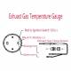 Ceas indicator temperatura gaze arse, EGT, fi52mm, efect oglinda, Dragon Gauge HAO-XHAUS1