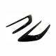 Set 2 ornamente aripa, negru lucios, Sport Design ARP1013