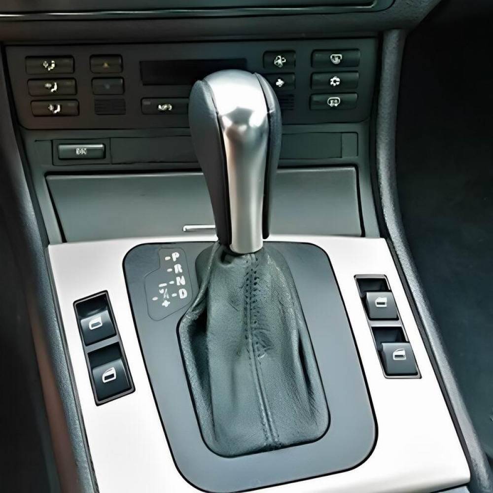Maner schimbator viteza, pentru cutie automata, negru-crom, BMW E46, E60 BM53