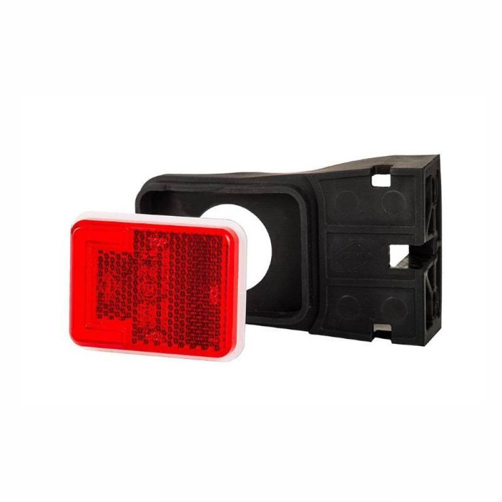 Lampa gabarit 60x42, LED, cu talpa, rosie, Hor112 LD 2733 Horpol