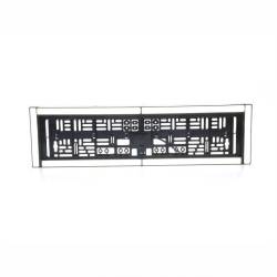 Suport numar cu lampa cu 2 functii, iluminare numar LED si proiector lucru 1800lm, spot, 58x16cm, 12-24V, W253 2121 Was
