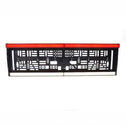 Suport numar cu lampa cu 3 functii, iluminare numar LED, mers inapoi si frana, tip NEON, 58x16cm, 12-24V, W253 2101 Was