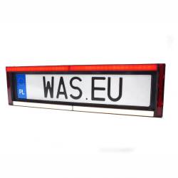 Suport numar cu lampa cu 4 functii, iluminare numar LED, mers inapoi, frana tip NEON si catadioptru, 58x16cm, 12-24V, W253 2102 Was