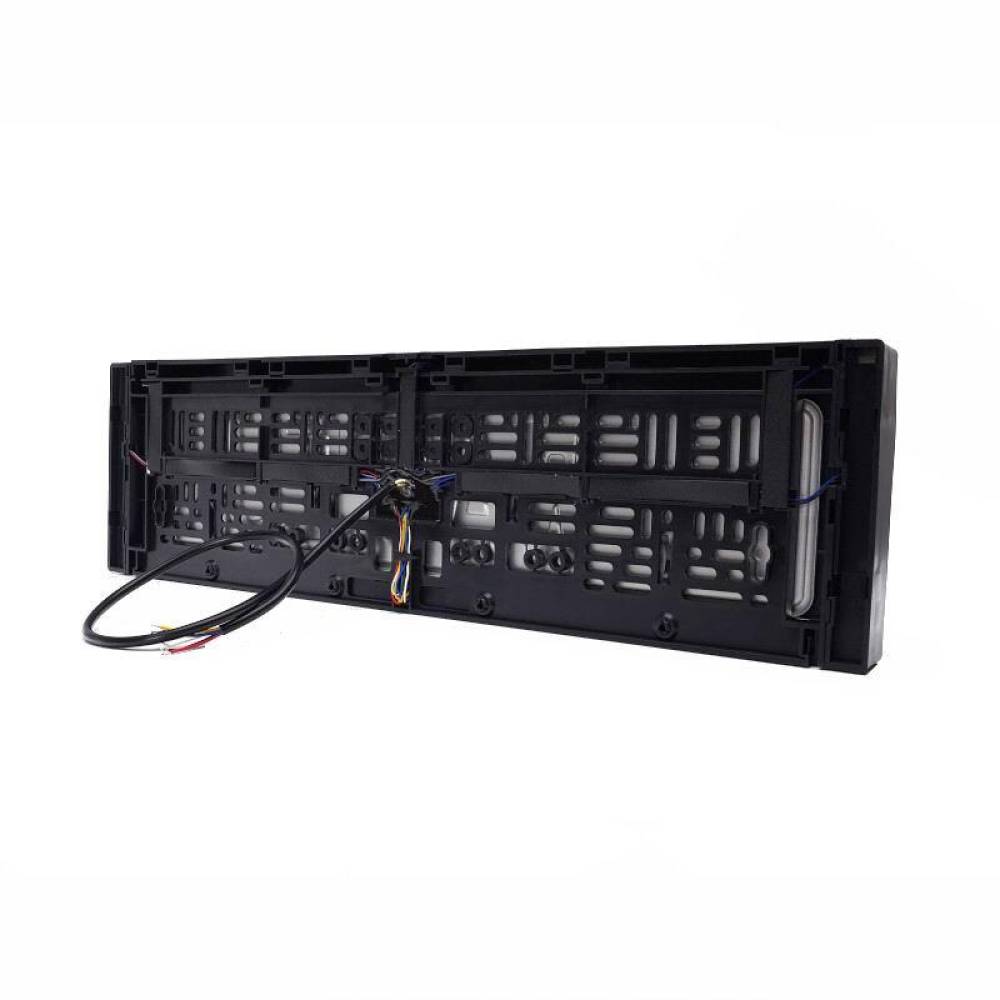 Suport numar cu lampa cu 4 functii, iluminare numar LED, mers inapoi, frana tip NEON si catadioptru, 58x16cm, 12-24V, W253 2102 Was