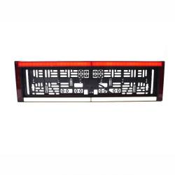 Suport numar cu lampa cu 4 functii, iluminare numar LED, mers inapoi, frana tip NEON si catadioptru, 58x16cm, 12-24V, W253 2102 Was
