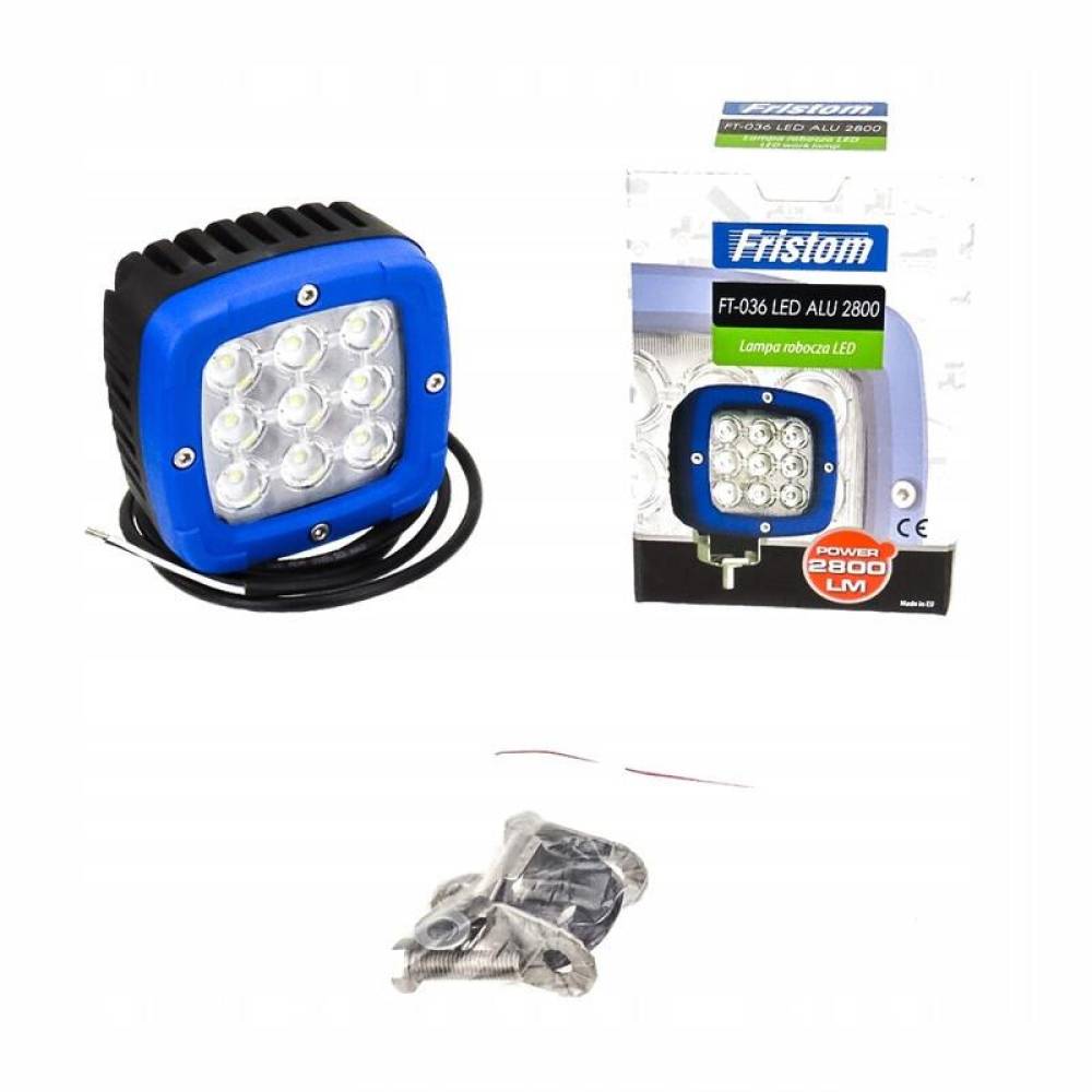 Proiector lucru 100x100, LED, aluminiu, 2800lm, 38W, Spot, rama albastra, FT-036 LED ALU 2800 Fristom Proiector lucru 100x100, LED, aluminiu, 2800lm, 38W, Spot, rama albastra, FT-036 LED ALU 2800 Fristom